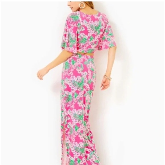 Lilly Pulitzer Minka Maxi Set in Roxie Pink - Picture 5 of 7